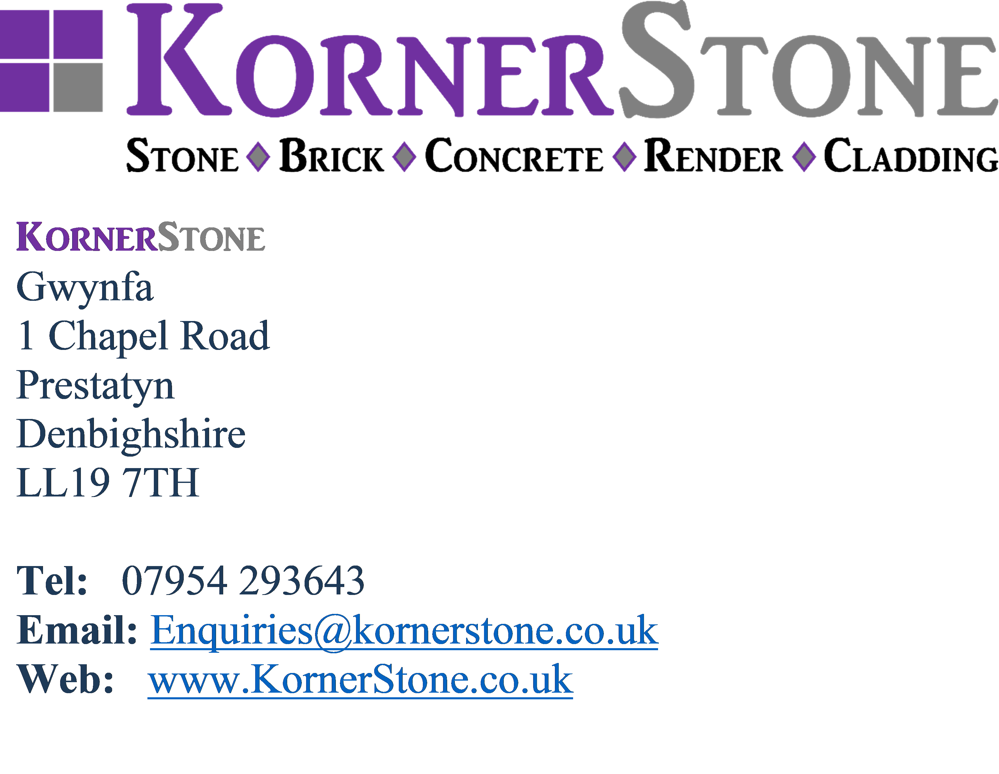 KornerStone contact